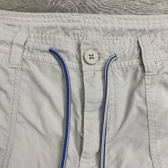 North Face Pants Womens 14 Short Beige Outdoor Pockets Activewear Drawstring - Picture 3 of 5